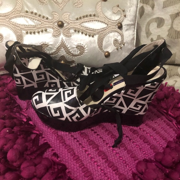 Ralph Lauren Purple label black and white platform - Picture 4 of 5